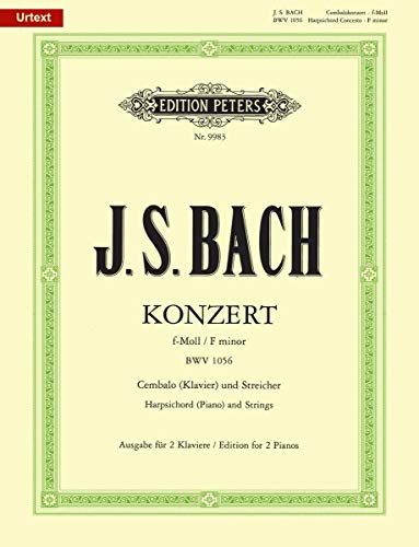 Read Bach: Harpsichord Concerto No. 5 in F Minor, BWV 1056, written by Bach; Johann Sebastian