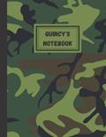 Read Quincey's Notebook: Personalised Green Military Camouflage Lined Journal, written by Levi Jay
