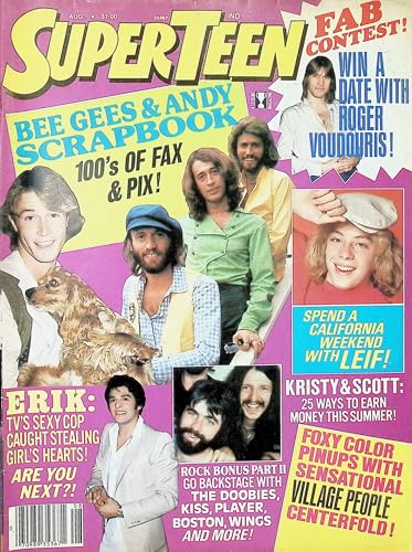 Read Superteen Magazine August 1979 Bee Gees Andy Gibb Erik Estrada Leif Garrett, written by Magazine