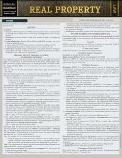 Real Property: a Quickstudy Laminated Law Reference & Bar Exam Study Guide, written by Karyl Landeau