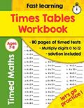Read Times Tables Workbook: Ideal for Home Learning - Timed Tests - Multiplication Math Drills -100 Practice Pages - KS2 Workbook - (Ages 7-11), written by ZYF Times Tables Publishing