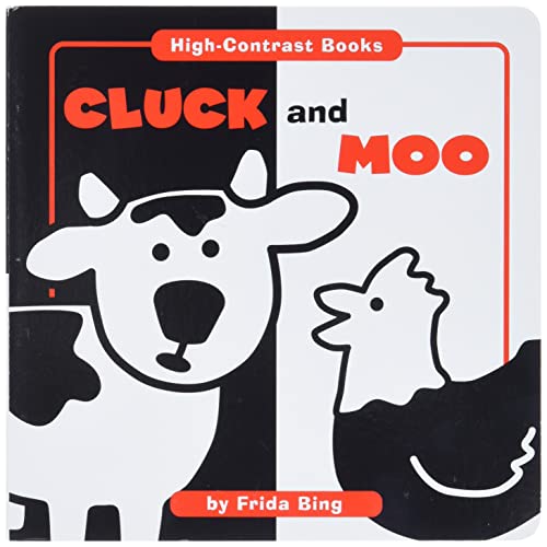 Read Cluck and Moo (High Contrast Books), written by Flying Frog