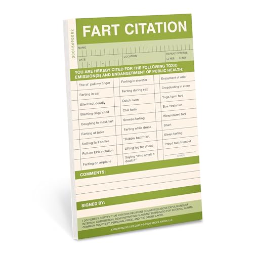 Read Knock Knock Fart Sticky Citation Pad (Knock Knock Sticky Citations), written by Knock Knock
