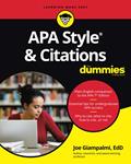 Read APA Style & Citations For Dummies, written by Joe Giampalmi