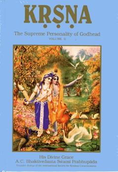 Krsna: The Supreme Personality of Godhead, written by A. C. Bhaktivedanta Swami Prabhupada