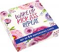 Read Wake Up Kick Ass Repeat Motivational Card Deck (60 Different Cards), written by Peter Pauper Press