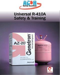 The HVAC/R Professional's Field Guide to Universal R-410a Safety & Training: Delta-T Solutions (This is a safety and training guide, the cylinder is NOT included), written by John Tomczyk; Joe Nott; Dick Shaw