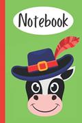 Read Notebook: plain ruled exercise book perfect for someone who loves cows, written by LOAF Publishing
