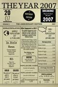 Read The Year 2007: Notebook Newspaper Design / Born In 2007, written by edition ruush