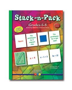Stack-n-Pack: Connecting Mathematical Representations, Grades 6-8 by Janie Cates (2006-09-15), written by Janie Cates; Jill Reddish