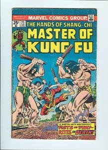 The Hands of Shang-chi, Master of Kung-fu #25 (A Martial-arts Masterpiee! Fists of Fury - - Rites of Death!, written by Marvel Comics
