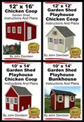 Read 4 Garden Shed Plan Books 10' x 14', 12' x 16', 12' x 12', 10' x 14' Step By Step Pictures, Videos, Instructions and Plans, written by John Davidson