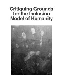 Critiquing Ground for the Inclusion Model of Humanity, written by Anonymous
