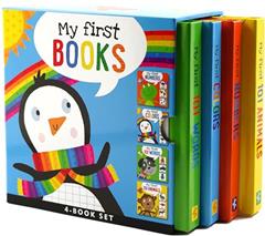 My First Board Books (4-Book Set) (Padded Covers) (My First Books, Ages 0+), written by Simon Abbott