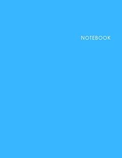 Notebook: Lined Notebook - Size (8.5 x 11 in) - 100 Pages-Cream Paper - Cerulean Cover, written by Asako Mochizuki