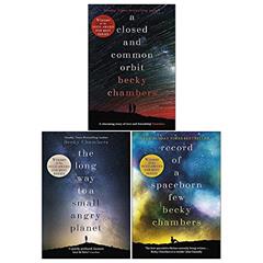 Wayfarers Series Becky Chambers Collection 3 Books Set (The Long Way To A Small Angry Planet, A Closed And Common Orbit, Record Of A Spaceborn Few), written by Becky Chambers