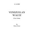 Read Venezuelan Waltz: Valse Criollo, Sheet, written by Antonio Lauro