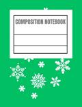 Read Composition Book: Snow flaked 8.5 × 11 inches wide ruled, written by Omolola Akomolafe