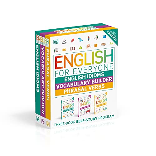 Read English for Everyone English Idioms, Vocabulary Builder, Phrasal Verbs 3 Book Box Set (DK English for Everyone), written by DK