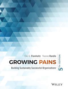 Growing Pains: Building Sustainably Successful Organizations, written by Eric G. Flamholtz; Yvonne Randle