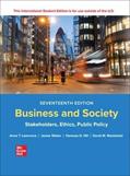 Read ISE Business and Society: Stakeholders, Ethics, Public Policy, written by Anne T. Lawrence; James Weber
