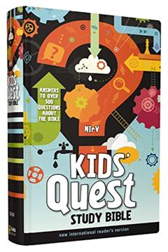 NIrV, Kids' Quest Study Bible, Hardcover: Answers to over 500 Questions about the Bible, written by Zondervan