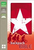 Read NIrV, Backpack Bible, Leathersoft, Red/White, written by Zondervan