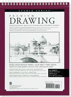 Premium Drawing Pad 8'' X 10'' (Sketchbook, Sketch book) (Studio), written by Peter Pauper Press