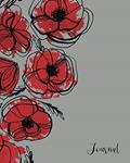 Read Poppy Floral Journal 8" x 10" with Lined Pages: Matte Notebook lined 200 Pages, written by Messy Art Teacher