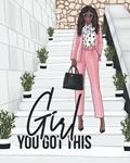 Read GIRL YOU GOT THIS - NOTEBOOK - JOURNAL - 8X10 - AFRICAN AMERICAN - COLLEGE RULED - BLANK, written by LITTLE BLACK HOUSE PUBLICATIONS