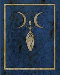 Read Triple Goddess Moon Notebook-8" x 10, 110 page blank lined notebook, written by Bewildered Goat Studios