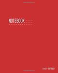 Read Dot Grid Notebook 8x10: Dotted Notebook Red for Writing and Drawing, Journal, Large, Softcover, Numbered Pages, written by Katie Kate