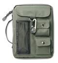 Read Compass Bible Cover, Zippered, with Handle, Nylon, Green, Large, written by Zondervan