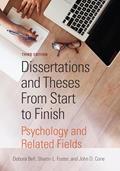 Read Dissertations and Theses From Start to Finish: Psychology and Related Fields, written by Debora J. Bell PhD; Dr. Sharon L. Foster PhD; Dr. John D. Cone PhD