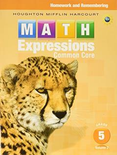Homework & Remembering, Volume 2 Grade 5 (Math Expressions), written by Houghton Mifflin Harcourt