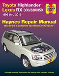 Read Toyota HighLander (01-19),Lexus RX 300/330/350 (99-19) Haynes Manual (Paperback), written by Editors of Haynes Manuals