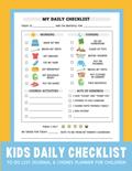 Read Kids Daily Checklist: To Do List Journal & Chores Planner for Children, written by Piper Peal