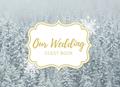 Read Our Wedding Guest Book: Winter Wonderland Christmas themed book for guests to sign 8.25" x 6", written by April Ward-Stanbrook