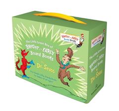 Little Green Boxed Set of Bright and Early Board Books: Fox in Socks; Mr. Brown Can Moo! Can You?; There's a Wocket in My Pocket!; Dr. Seuss's ABC (Bright & Early Board Books), written by Dr. Seuss