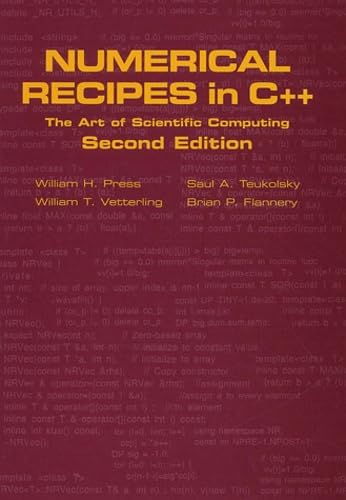 Read Numerical Recipes in C++: The Art of Scientific Computing, written by William H. Press; Saul A. Teukolsky; William T. Vetterling; Brian P. Flannery Read Numerical Recipes in C++: The Art of Scientific Computing, written by William H. Press; Saul A. Teukolsky; William T. Vetterling; Brian P. Flannery