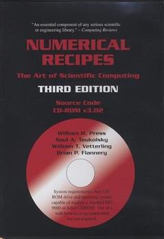 Numerical Recipes Source Code CD-ROM 3rd Edition: The Art of Scientific Computing, written by William H. Press; Saul A. Teukolsky; William T. Vetterling; Brian P. Flannery
