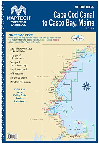 Read MAPTECH® Cape Cod Canal to Casco Bay, Maine Waterproof ChartKit n 1st Edition, written by Maptech