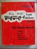 Read 1987 Toyota Truck and 4runner Gasoline Repair Manual, written by Toyota Motor Corporation Read 1987 Toyota Truck and 4runner Gasoline Repair Manual, written by Toyota Motor Corporation