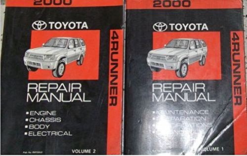 Read 2000 Toyota 4Runner Service Shop Repair Manual Set OEM (2 volume set), written by toyota corporation