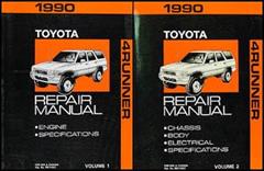 1990 Toyota 4Runner Repair Shop Manual Set Original, written by Toyota