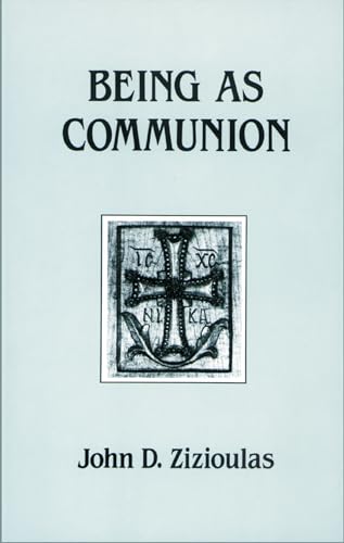 Read Being As Communion: Studies in Personhood and the Church (Contemporary Greek Theologians Series, 4), written by John D. Zizioulas