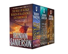 Stormlight Archive MM Boxed Set I, Books 1-3: The Way of Kings, Words of Radiance, Oathbringer (The Stormlight Archive), written by Brandon Sanderson