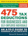 Read 475 Tax Deductions for Businesses and Self-Employed Individuals 13th Ed, written by Bernard B. Kamoroff C.P.A.