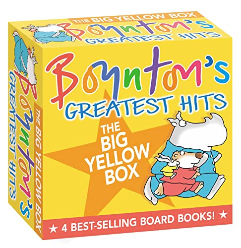 Read Boynton's Greatest Hits The Big Yellow Box (Boxed Set): The Going to Bed Book; Horns to Toes; Opposites; But Not the Hippopotamus, written by Sandra Boynton Read Boynton's Greatest Hits The Big Yellow Box (Boxed Set): The Going to Bed Book; Horns to Toes; Opposites; But Not the Hippopotamus, written by Sandra Boynton