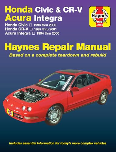 Read Honda Civic (96-00),CR-V (97-01),Acura Integra (94-00) Haynes (USA) (Paperback), written by Larry Warren; Alan Ahlstrand; John H. Haynes Read Honda Civic (96-00),CR-V (97-01),Acura Integra (94-00) Haynes (USA) (Paperback), written by Larry Warren; Alan Ahlstrand; John H. Haynes